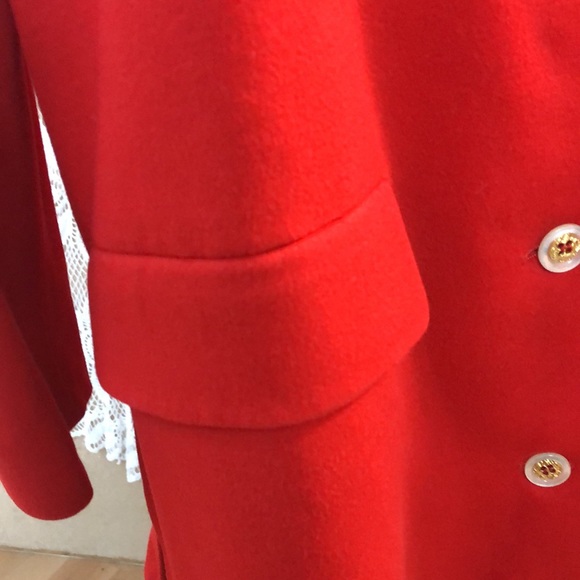 Valentino- vintage 80’s does 40’s style jacket- red wool, fully lined- size 42/8 - Picture 7 of 12